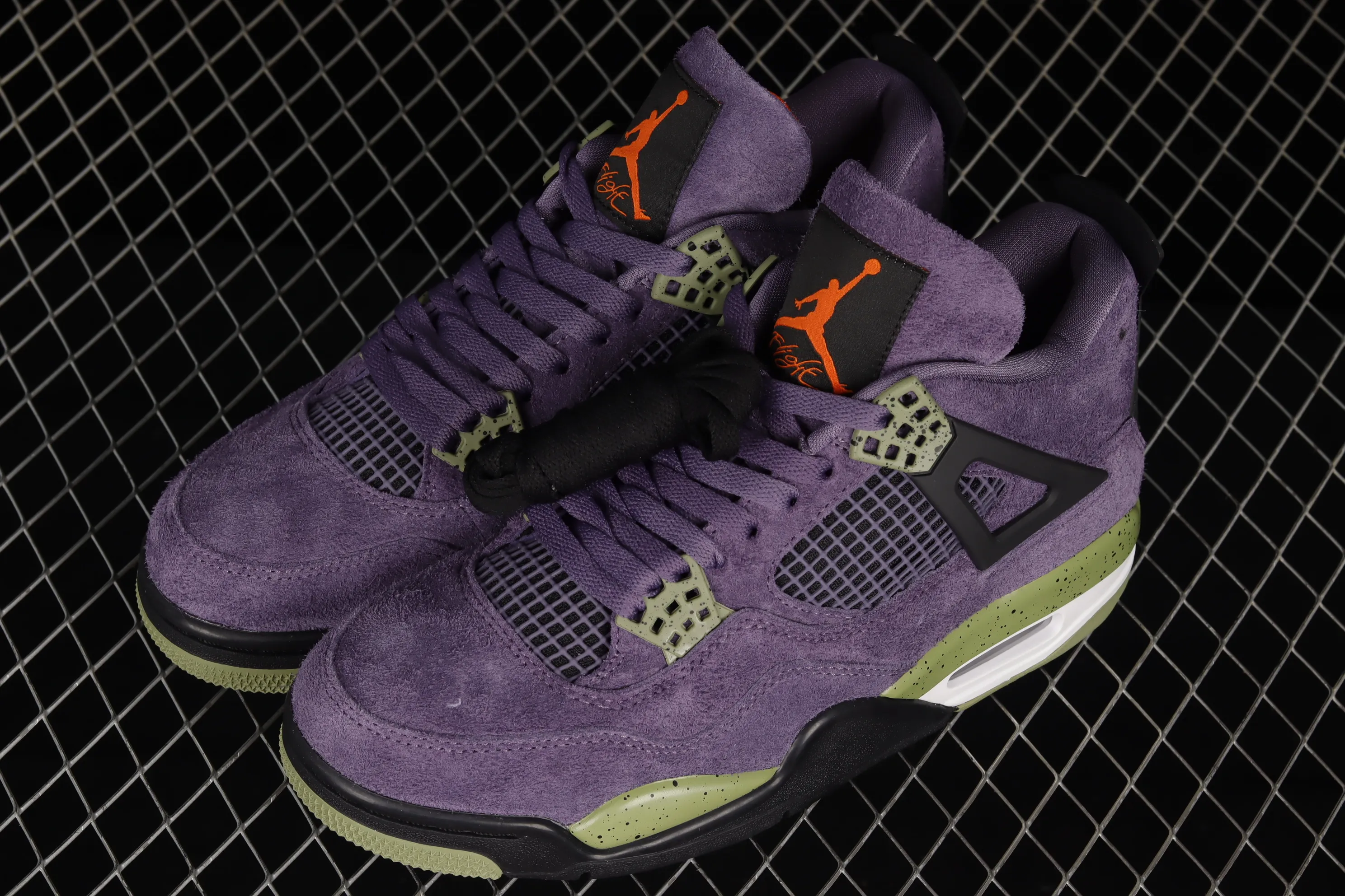 All categories Air Jordan Jordan series basketball shoes Air Jordan 4 Air Jordan 4 Retro "Canyon Purple" AJ4 Joe 4 purple suede basketball shoes AQ9129-500